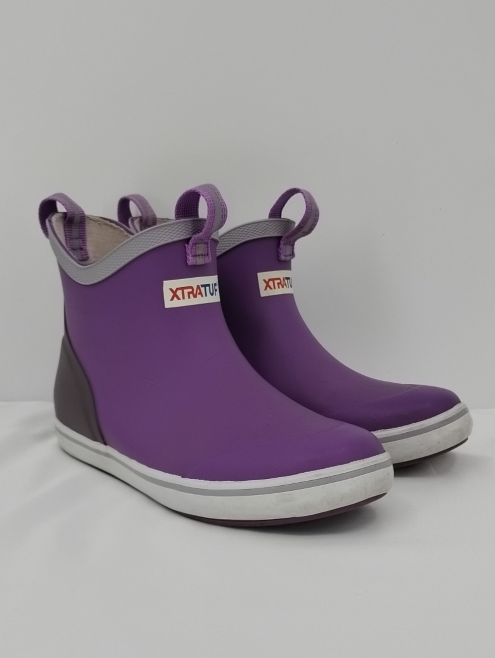 Xtratuf Girls Purple Waterproof Ankle Rain Boots